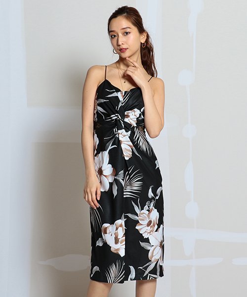 セール 40 Off フラワープリントねじりスリップワンピース ロイヤルパーティー Royal Party Magaseek