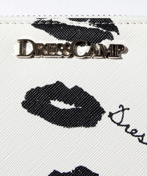 DRESSCAMP(DRESSCAMP)/DRESSCAMP (ドレスキャンプ) モノトーンリップ柄ラウンドジップウォレット/長財布/img02