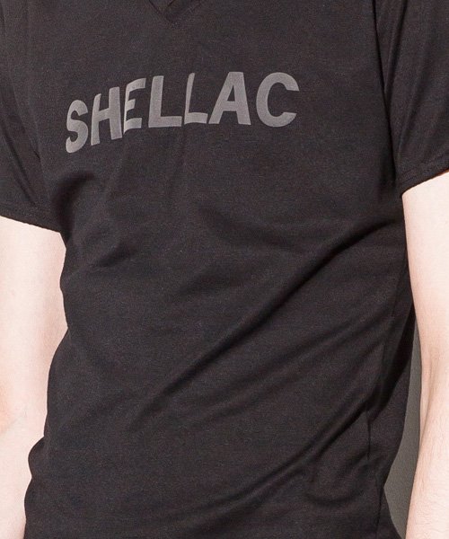 SHELLAC HOMME(SHELLAC　HOMME)/SHELLAC HOMME（シェラック オム） ロゴプリント カットオフVネックTシャツ/img06