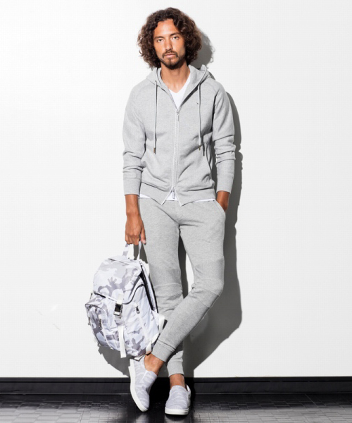 へヴィスウェットラインストーン付フードパーカー(500903331)｜HANKYU