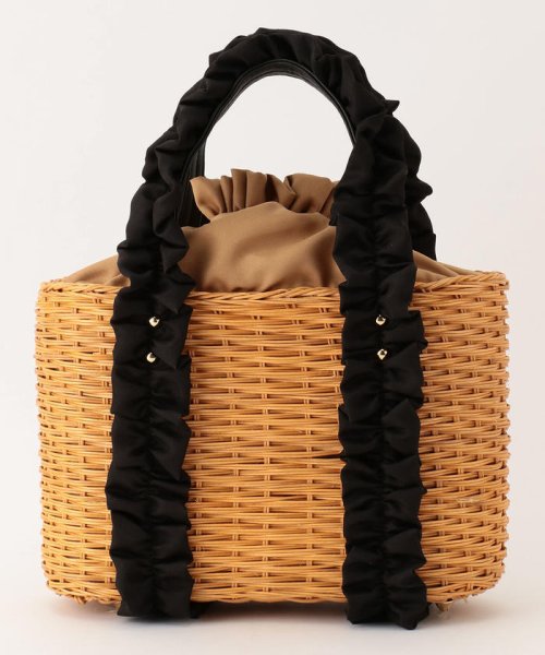 セール 美人百花6月号掲載 フリルハンドルラタントート 500625288