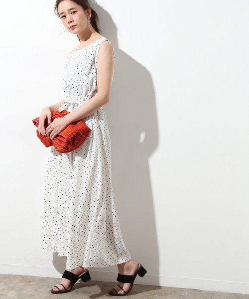 クーポン セール 30 Off Web限定 ドットプリントノースリーブワンピース ビス Vis Magaseek