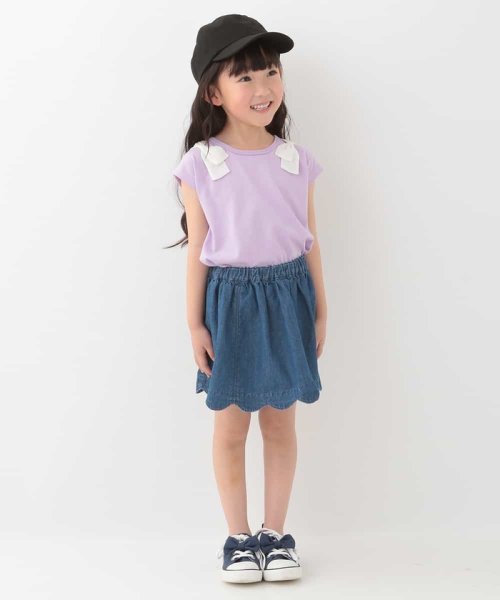 a.v.v(KID'S)(アー・ヴェ・ヴェキッズ)/[100－130]ショルダーリボンカットソー[WEB限定サイズ]/img14