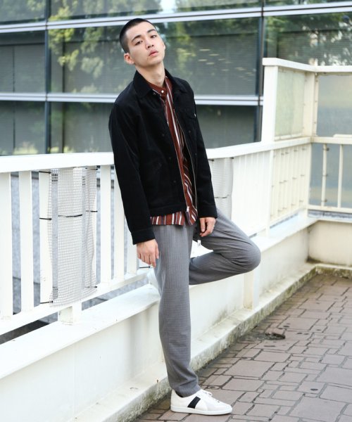 ADAM ET ROPE'(アダム　エ　ロペ)/【GRAMICCI】別注 TRO STRIPE CRAZY 1TUCK PANTS/img01