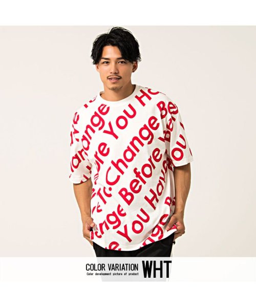 VICCI(ビッチ)/VICCI【ビッチ】メッセージプリントビッグシルエットクルーネック半袖Tシャツ/img01