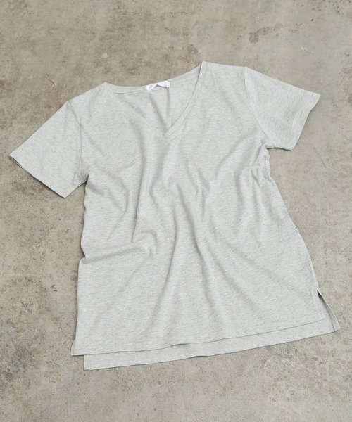 VIS(ビス)/【AMERICAN COTTON】VネックTシャツ/img10