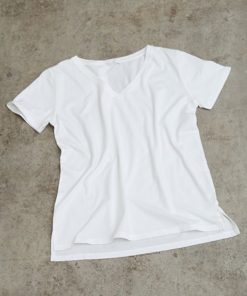 VIS(ビス)/【AMERICAN COTTON】VネックTシャツ/img12
