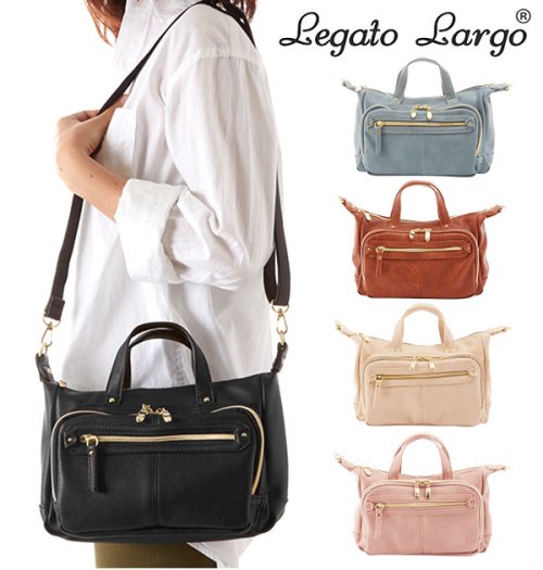 レガートラルゴ Legato Largo Lr C1621 微光沢シボ フェイクレザー 財布機能付 ショルダーバッグ バックヤード Backyard Magaseek
