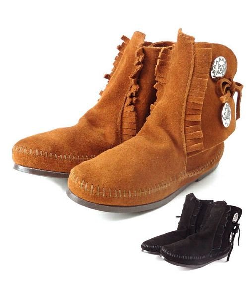 BACKYARD FAMILY(バックヤードファミリー)/ミネトンカ MINNETONKA Women's Two Button Boot/img01