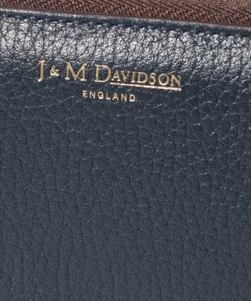 J&M DAVIDSON(ジェイアンドエム　デヴィッドソン)/【J&M DAVIDSON】ラウンドジップ長財布 / ELONGATED ZIP WALLET 【NEW NAVY】/img04