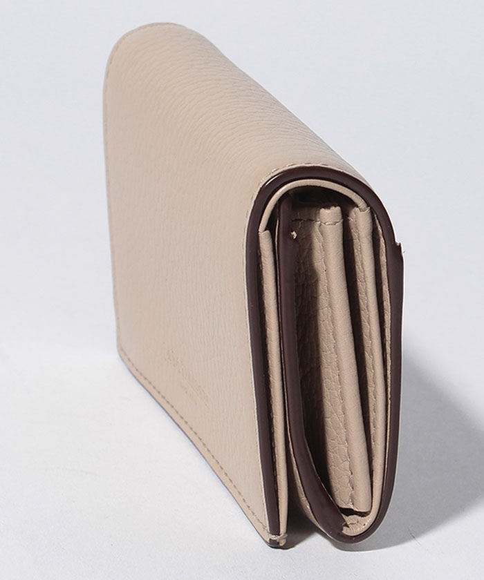 【J&M DAVIDSON】二つ折り ミニ財布 / ONE FOLD WALLET 【SAHARA BEIGE】