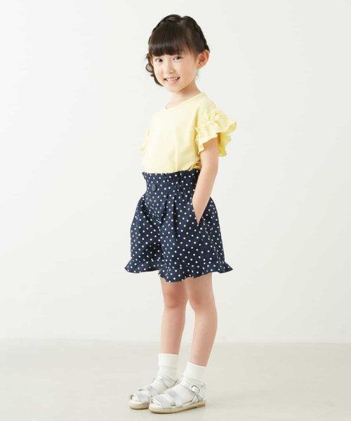 a.v.v(KID'S)(アー・ヴェ・ヴェキッズ)/[100－130]袖フリルカットソー[WEB限定サイズ]/img12