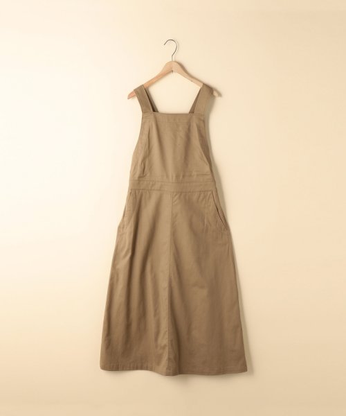 coen(coen)/ライトチノサロペットスカート ( ジャンパースカート )/img01