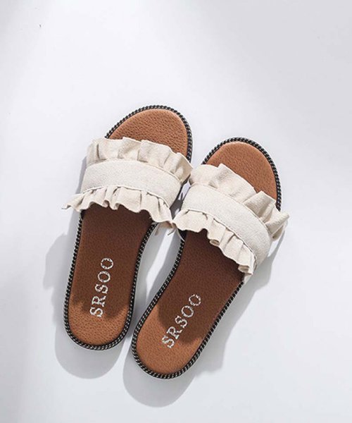 セール かわいい スリッパ サンダル レディース 歩きやすい フラットシューズ ミュール ミニミニストア Miniministore Magaseek