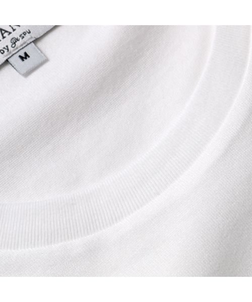 THE CASUAL(ザ　カジュアル)/(バイヤーズセレクト)Buyer's Select 日本製シルケットコーマ天竺クルーネック白Tシャツ/img17