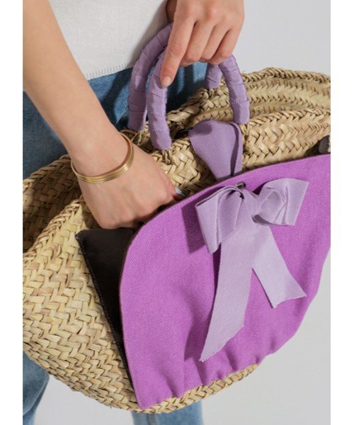 STYLE DELI(スタイルデリ)/【MAISON CONNIE】02－cross wrap ribbon basket bag/img22