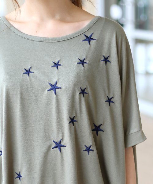 Bou Jeloud(ブージュルード)/星刺繍BIG Tシャツ/img12