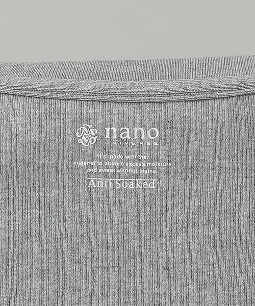 nano・universe(ナノ・ユニバース)/Anti Soaked ヘビークルーワイドリブTシャツ/img05