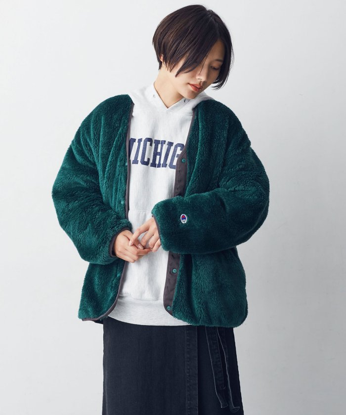 【MIHO NOJIRI × nano・universe】Champion別注シェルパフリースジャケット