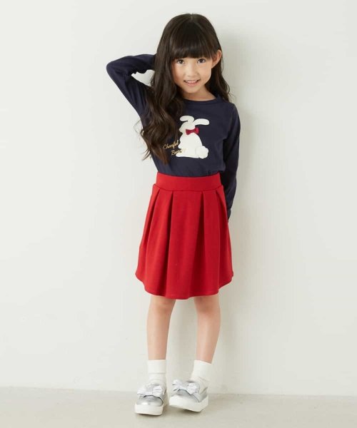 a.v.v(KID'S)(アー・ヴェ・ヴェキッズ)/[100－130]うさぎモチーフカットソー[WEB限定サイズ]/img01