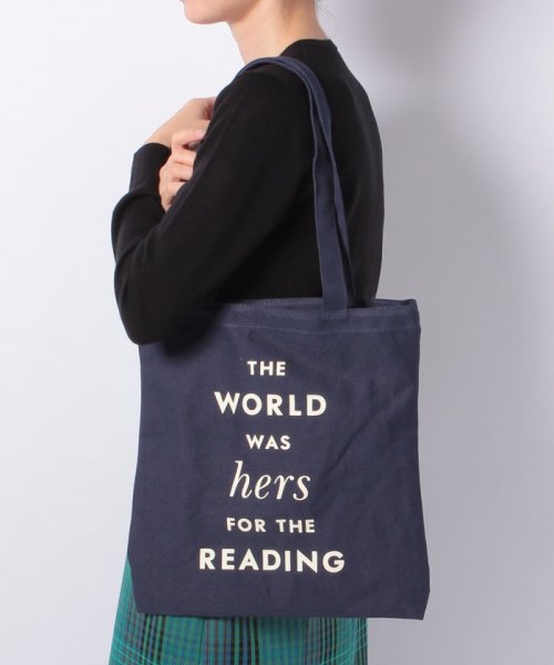 kate spade new york(ケイトスペードニューヨーク)/Kate spade Hers For The Reading Canvas Book Tote/img04