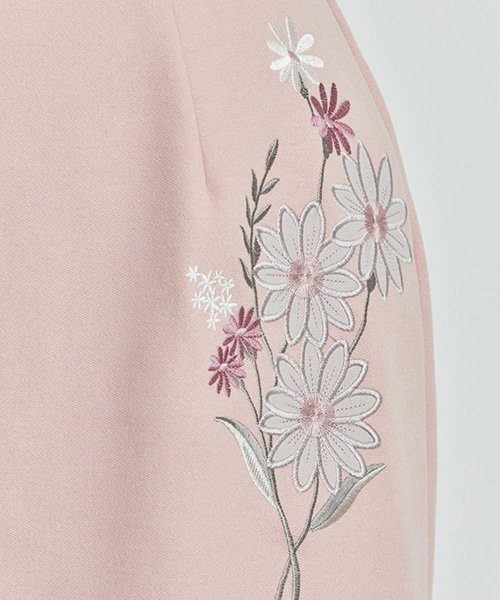 セール フラワー刺繍アップリケペンシルスカート ノエラ Noela Magaseek