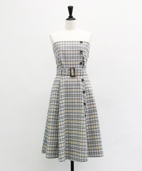 オリジナルチェック柄ワンピース