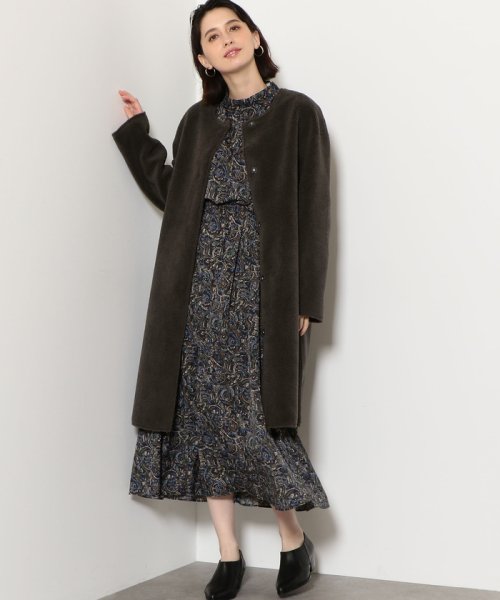 セール Nfc ペイズリー ハイネック ギャザー ワンピース グリーンレーベルリラクシング Green Label Relaxing Magaseek