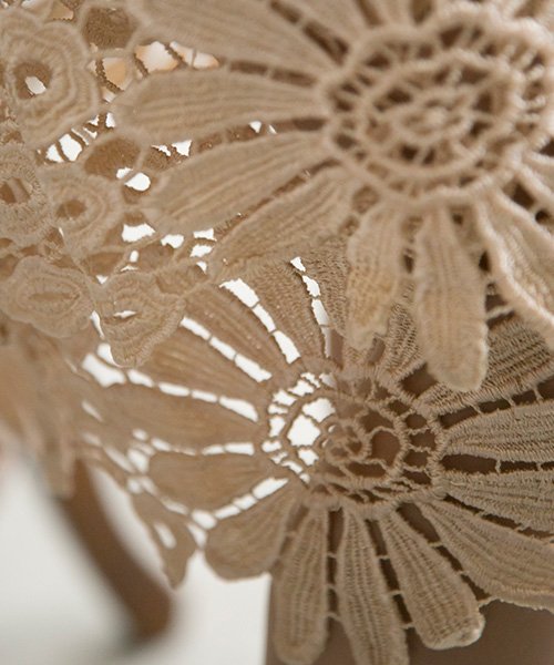 結婚式 パーティー 花柄モチーフ刺繍 レース ワンピース プールヴー Pourvous Magaseek 結婚式 パーティー 花柄モチーフ刺繍 レース ワンピース プールヴー Pourvous Magaseek