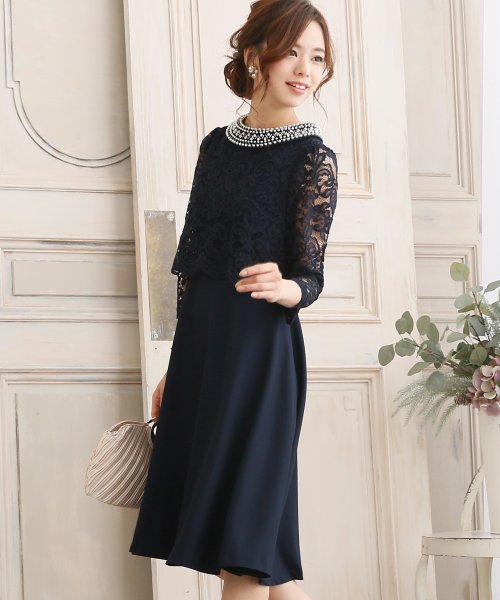 プールヴー Pourvous 結婚式 パーティー ビジュー レースフレアパーティードレス ワンピース Magaseek プールヴー Pourvous 結婚式 パーティー ビジュー レースフレアパーティードレス ワンピース Magaseek