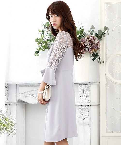 訳ありセール格安 パーティー ボートネック ベルスリーブ ワンピース ドレス 交換無料 Studenjoy Com