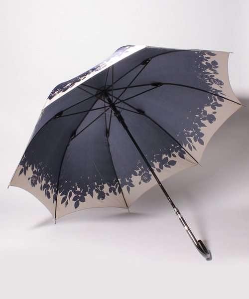 LANVIN Collection(umbrella)(ランバンコレクション（傘）)/LV 婦人BJ耐風長Pサテンプリント/img01