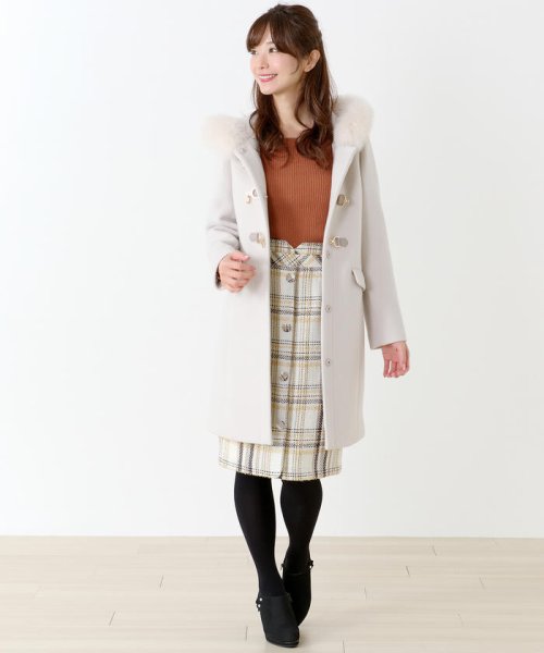 セール 美人百花1月号掲載 ロングダッフルコート ミッシュマッシュ Misch Masch Magaseek
