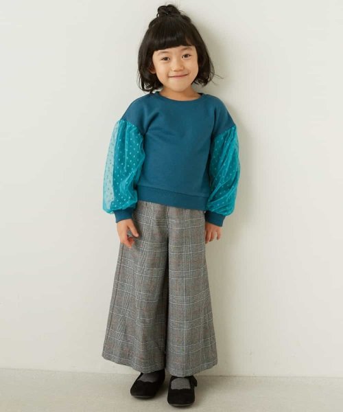 a.v.v(KID'S)(アー・ヴェ・ヴェキッズ)/[100－130]サス付きチェックワイドパンツ[WEB限定サイズ]/img02