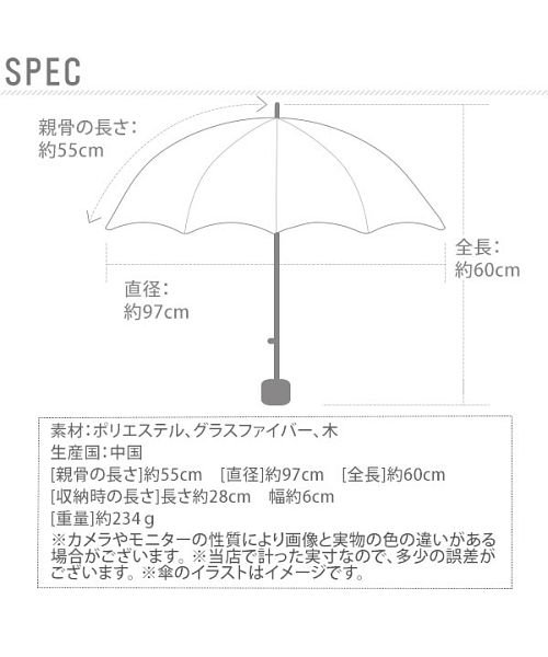 BACKYARD FAMILY(バックヤードファミリー)/MIKUNI ミクニ 折りたたみ傘 55cm/img02