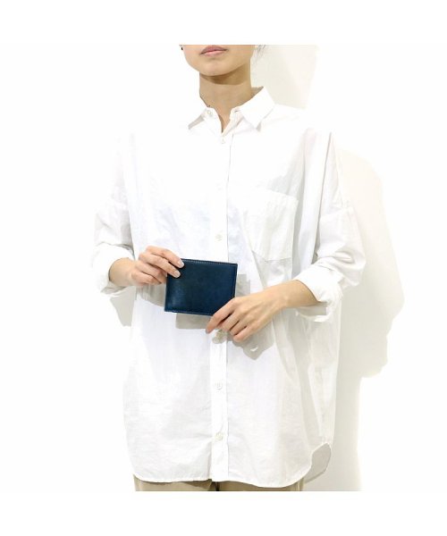 BAGGY PORT(バギーポート)/バギーポート 財布 BAGGY PORT 二つ折り財布 KOI INDIGO DYE SMOOTH 藍染めレザー 本革 box型小銭入れ KOI コーアイ ZY/img06