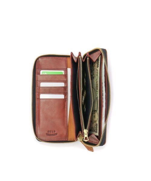 ネルド 財布 長財布 NELD 本革 大容量 オシャレ レザー ラウンドファスナー お札 小銭入れあり カード入れ 多い 大きめ PUEBRO AN143 
