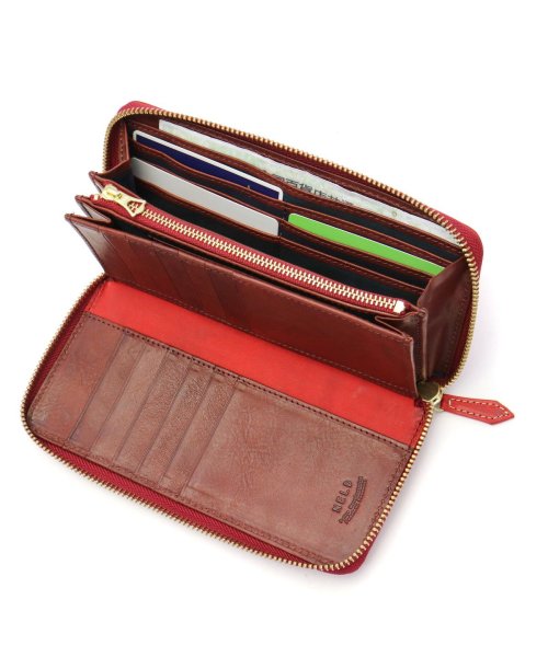 ネルド 財布 長財布 NELD 本革 大容量 オシャレ レザー ラウンドファスナー お札 小銭入れあり カード入れ 多い 大きめ PUEBRO AN143 