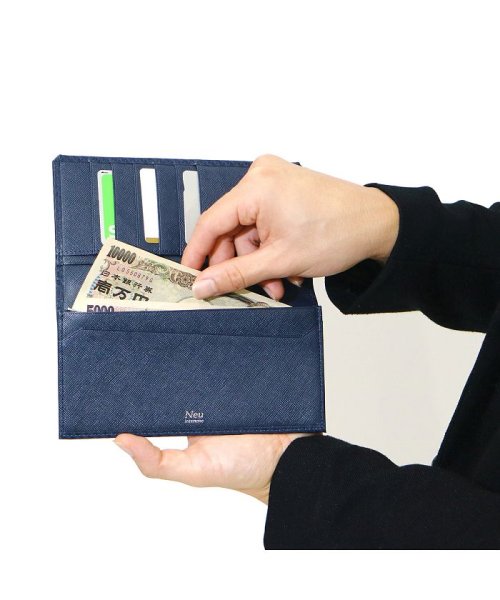 Neu interesse ノイインテレッセ 財布 長財布 ササマチ長財布 カーボンレザー 革 Grafite グラフィーテ 3040 Grafite