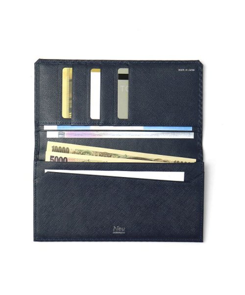 Neu interesse ノイインテレッセ 財布 長財布 ササマチ長財布 カーボンレザー 革 Grafite グラフィーテ 3040 Grafite