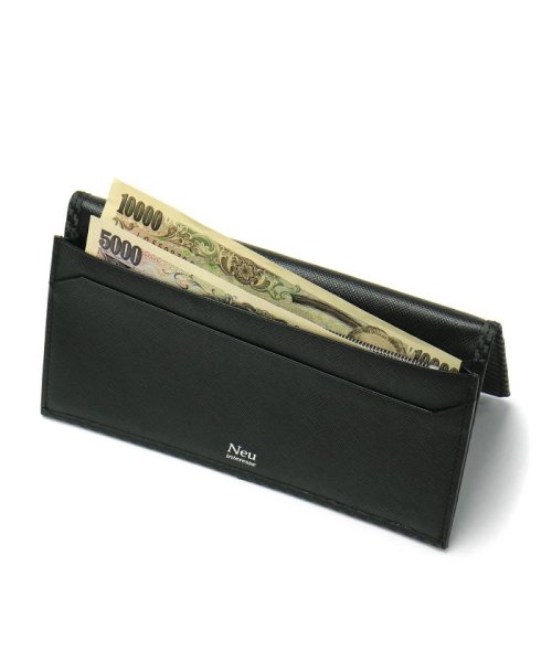 Neu interesse ノイインテレッセ 財布 長財布 ササマチ長財布 カーボンレザー 革 Grafite グラフィーテ 3040 Grafite