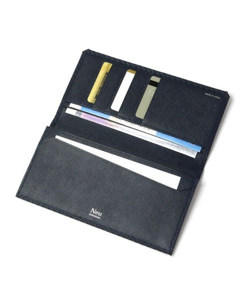 Neu interesse ノイインテレッセ 財布 長財布 ササマチ長財布 カーボンレザー 革 Grafite グラフィーテ 3040 Grafite