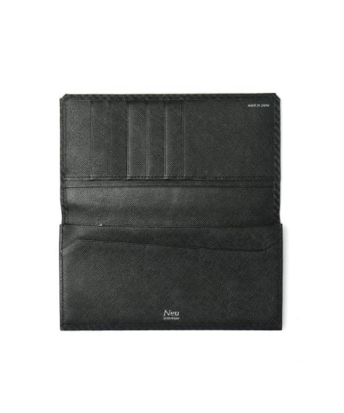 Neu interesse ノイインテレッセ 財布 長財布 ササマチ長財布 カーボンレザー 革 Grafite グラフィーテ 3040 Grafite