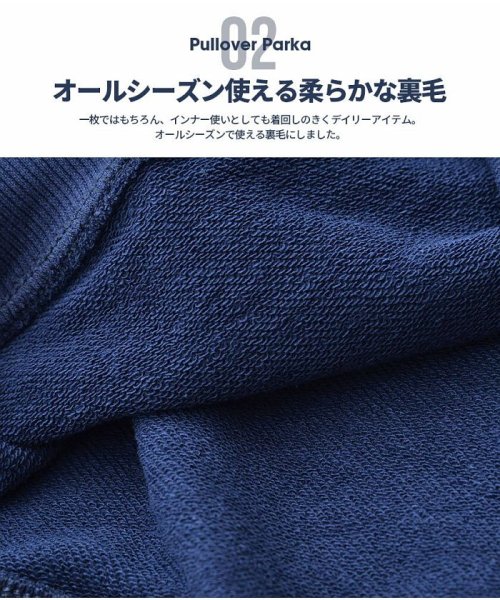 CavariA(キャバリア)/CavariA【キャバリア】インディゴ染めUSAサガラ刺繍クルーネック長袖裏毛スウェットトレーナー/img12