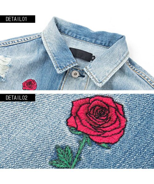 razz(ラズ)/RAZZIS【ラズ】Rose Denim Jacket（デニムジャケット）/img13