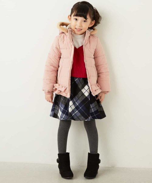 a.v.v(KID'S)(アー・ヴェ・ヴェキッズ)/[100－130]シャギーチェックスカート[WEB限定サイズ]/img02