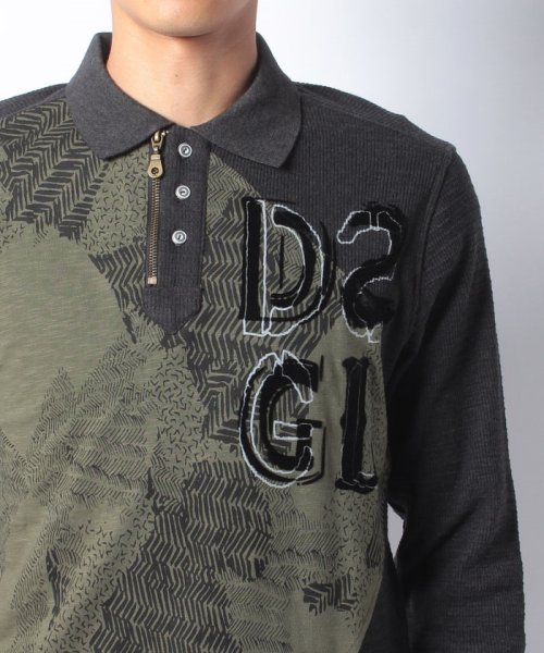 Desigual(デシグアル)/「Desigual/デシグアル」ジップアップ厚手長袖ポロシャツ/img04