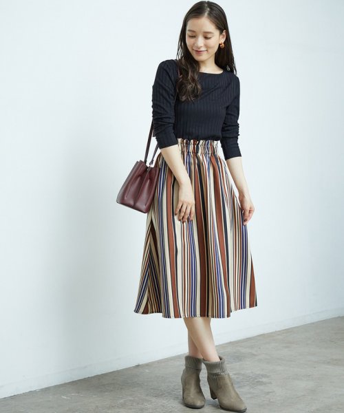 セール マルチストライプドッキングワンピース ロペピクニック Rope Picnic Magaseek