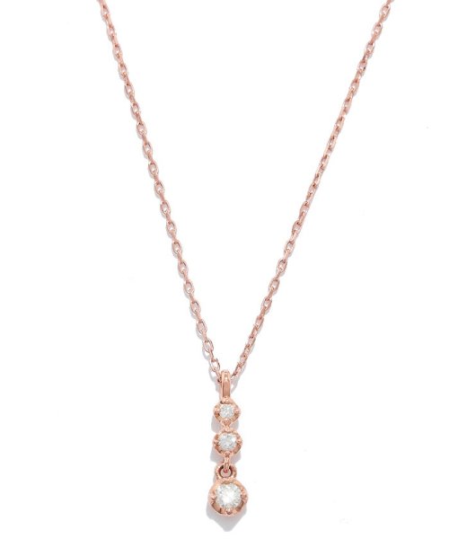 K10ピンクゴールドネックレス 