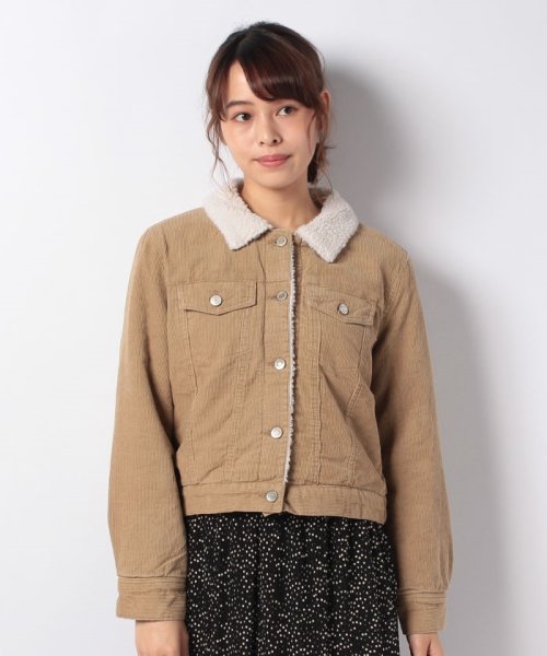 セール コーデュロイ裏ボアgジャンジージャンジャケットブルゾン スタイルブロック レディース Styleblock Magaseek
